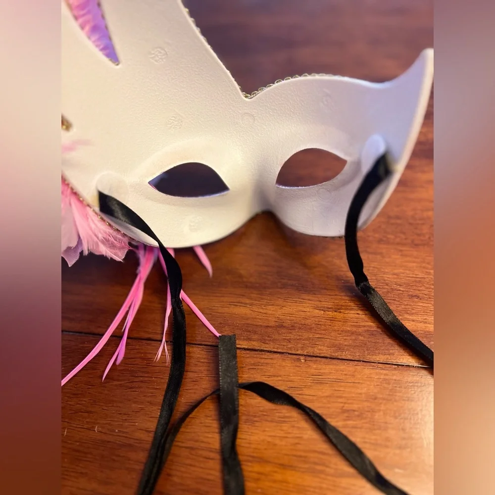 Feathered Can Can/Masquerade Mask